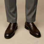 Smooth Leather Penny Loafers