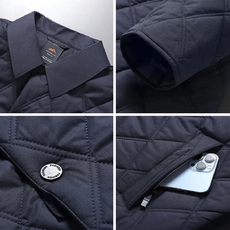 Quilted Jacket with Zip Pockets