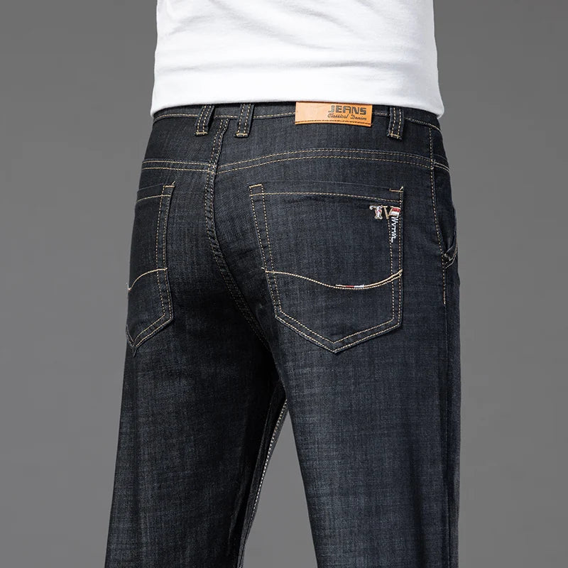 Classic Straight Cut Denim Jeans