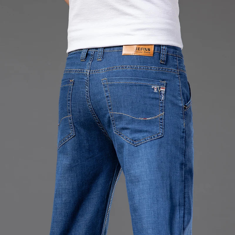 Classic Straight Cut Denim Jeans