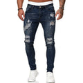 Distressed Comfort Fit Denim Jeans