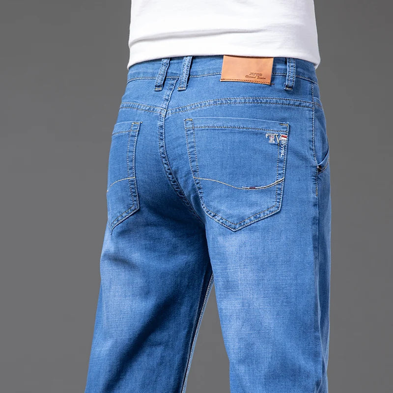 Classic Straight Cut Denim Jeans