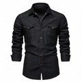 Tailored Cotton Denim Shirt