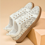 Low-Profile Embossed Leather Sneaker