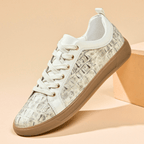 Low-Profile Embossed Leather Sneaker
