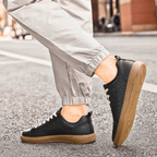 Low-Profile Embossed Leather Sneaker