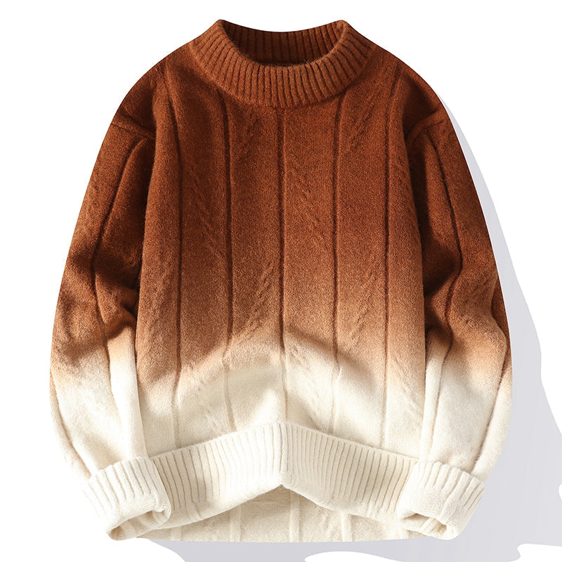 Ombre Gradient Wool Sweater