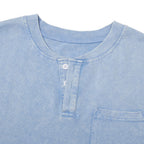 Vintage Washed Henley Tank Top