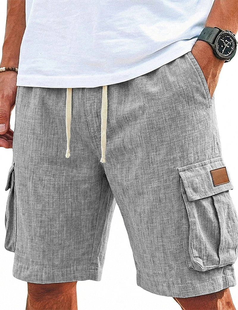 Lightweight Linen Beach Shorts