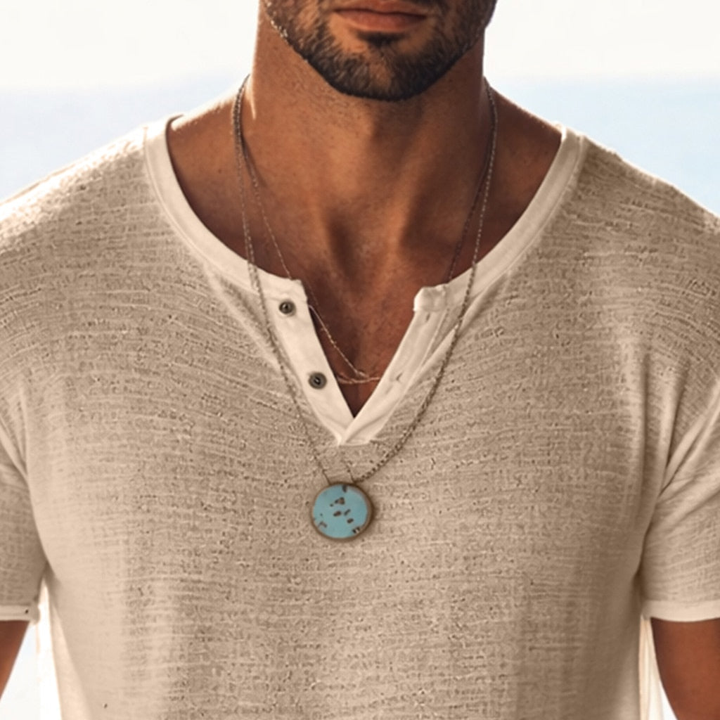 Breathable Mesh Knit T-Shirt